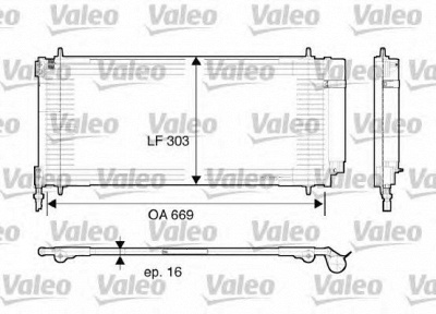 VALEO 817740 -  Конденсатор, кондиционер