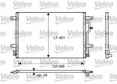 VALEO 817741 -  Конденсатор, кондиционер