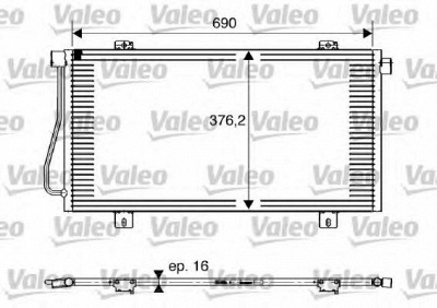 VALEO 817742 -  Конденсатор, кондиционер