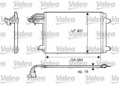 VALEO 817777 -  Конденсатор, кондиционер