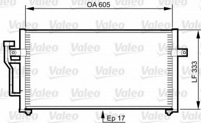 VALEO 817789 -  Конденсатор, кондиционер