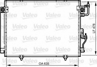 VALEO 817790 -  Конденсатор, кондиционер
