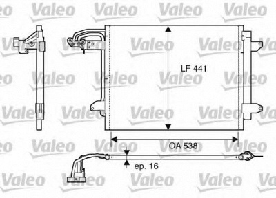 VALEO 817806 -  Конденсатор, кондиционер