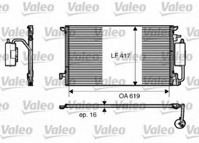 VALEO 817809 -  Конденсатор, кондиционер