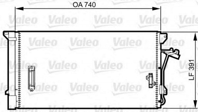 VALEO 817838 -  Конденсатор, кондиционер