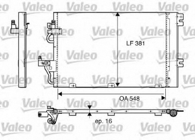 VALEO 817839 -  Конденсатор, кондиционер