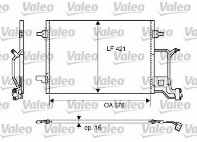 VALEO 817840 -  Конденсатор, кондиционер