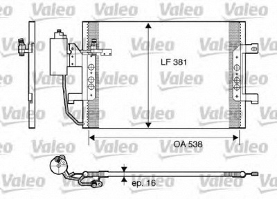 VALEO 817841 -  Конденсатор, кондиционер