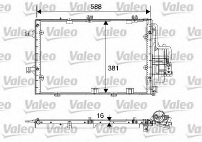 VALEO 817843 -  Конденсатор, кондиционер