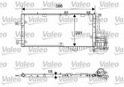 VALEO 817844 -  Конденсатор, кондиционер