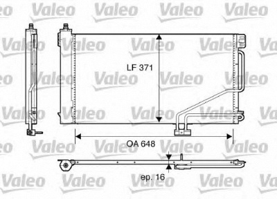 VALEO 817848 -  Конденсатор, кондиционер
