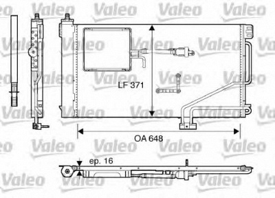 VALEO 817849 -  Конденсатор, кондиционер