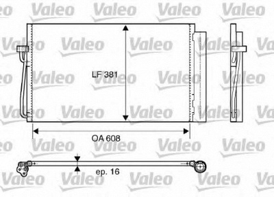 VALEO 817851 -  Конденсатор, кондиционер