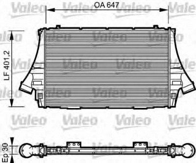 VALEO 817998 -  Интеркулер