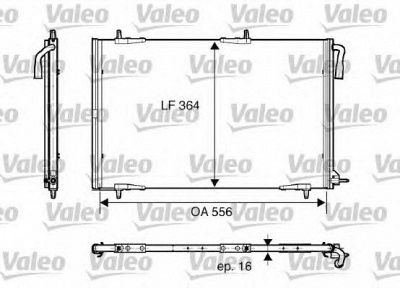 VALEO 818001 -  Конденсатор, кондиционер