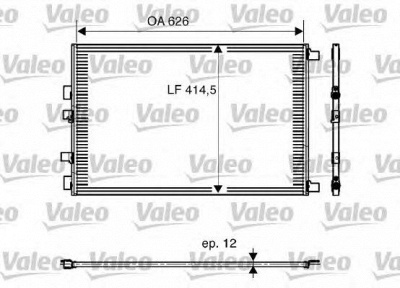 VALEO 818002 -  Конденсатор, кондиционер