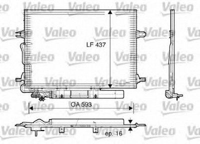 VALEO 818003 -  Конденсатор, кондиционер