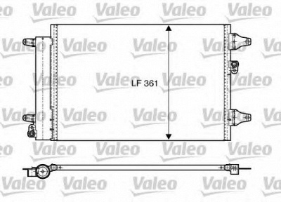 VALEO 818004 -  Конденсатор, кондиционер