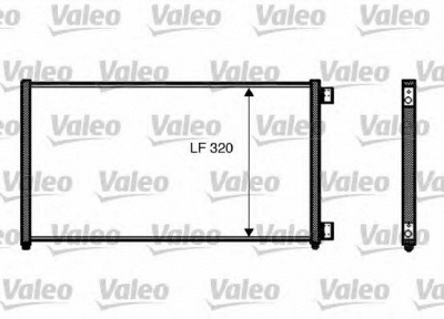 VALEO 818017 -  Конденсатор, кондиционер
