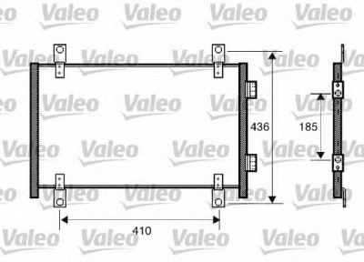 VALEO 818018 -  Конденсатор, кондиционер