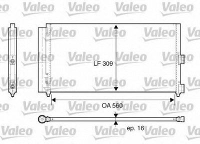 VALEO 818021 -  Конденсатор, кондиционер