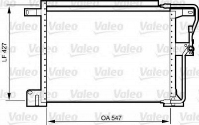 VALEO 818024 -  Конденсатор, кондиционер