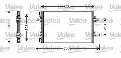 VALEO 818027 -  Конденсатор, кондиционер