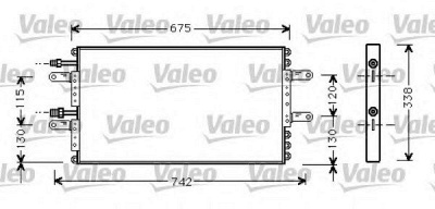 VALEO 818030 -  Конденсатор, кондиционер