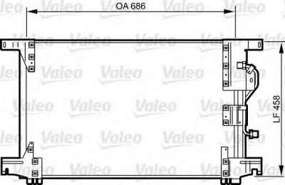 VALEO 818034 -  Конденсатор, кондиционер