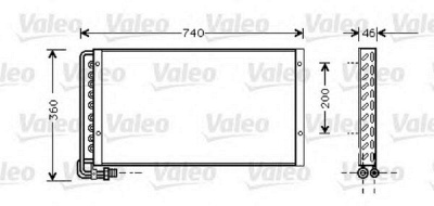 VALEO 818040 -  Конденсатор, кондиционер