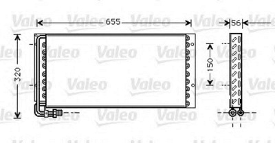 VALEO 818044 -  Конденсатор, кондиционер