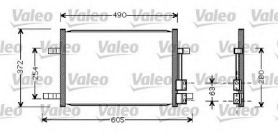 VALEO 818048 -  Конденсатор, кондиционер