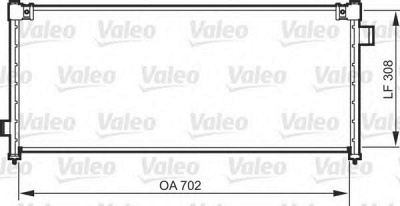 VALEO 818101 -  Конденсатор, кондиционер