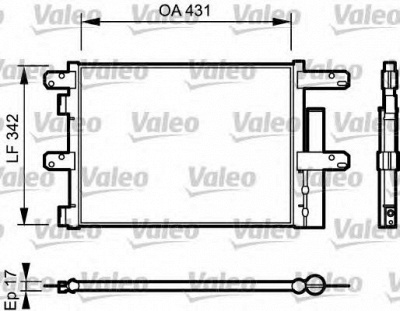 VALEO 818116 -  Конденсатор, кондиционер