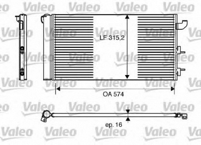 VALEO 818162 -  Конденсатор, кондиционер