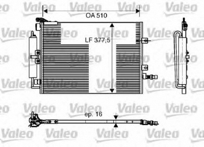 VALEO 818165 -  Конденсатор, кондиционер