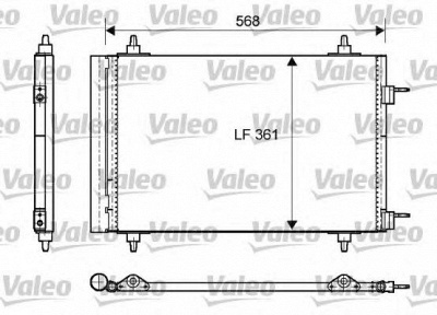 VALEO 818170 -  Конденсатор, кондиционер
