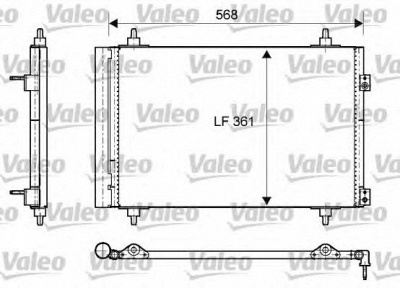 VALEO 818171 -  Конденсатор, кондиционер