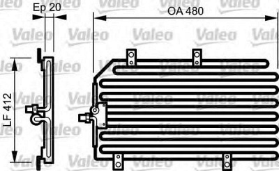 VALEO 818189 -  Конденсатор, кондиционер