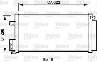 VALEO 818192 -  Конденсатор, кондиционер