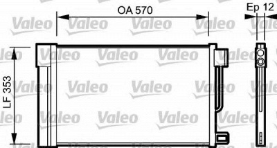 VALEO 818193 -  Конденсатор, кондиционер