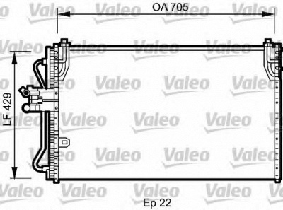 VALEO 818196 -  Конденсатор, кондиционер