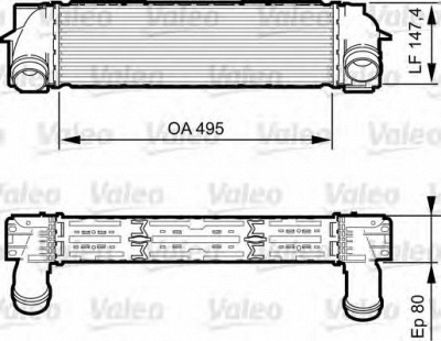 VALEO 818252 -  Интеркулер