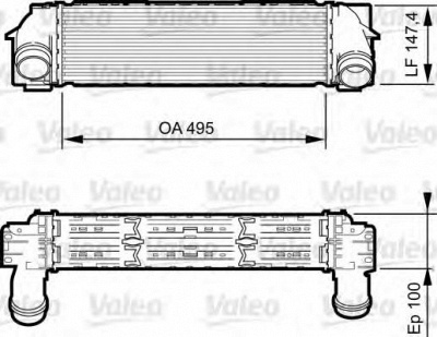 VALEO 818254 -  Интеркулер