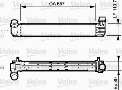 VALEO 818870 -  Интеркулер