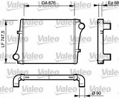 VALEO 818876 -  Интеркулер