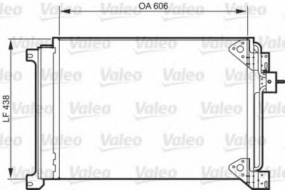 VALEO 818985 -  Конденсатор, кондиционер