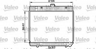 VALEO 819216 -  Радиатор, охлаждение двигателя