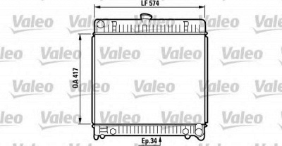 VALEO 819217 -  Радиатор, охлаждение двигателя