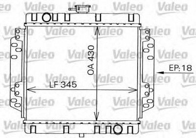 VALEO 819240 -  Радиатор, охлаждение двигателя